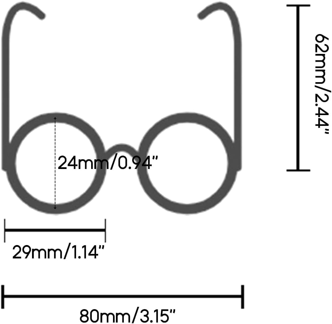 Small Glasses Pet Sunglasses Retro