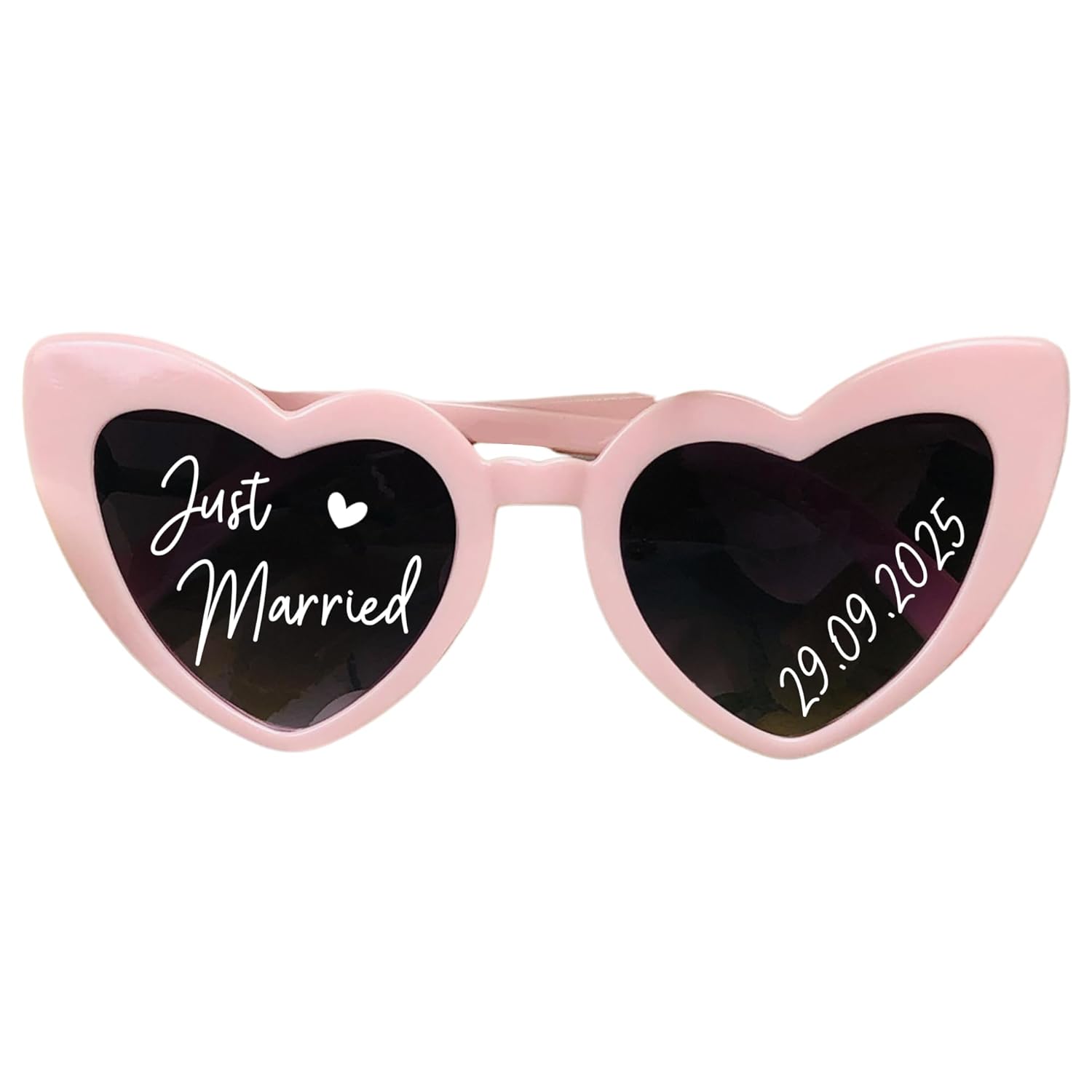 Personalized Text Lens, Heart Shaped Sunglasses