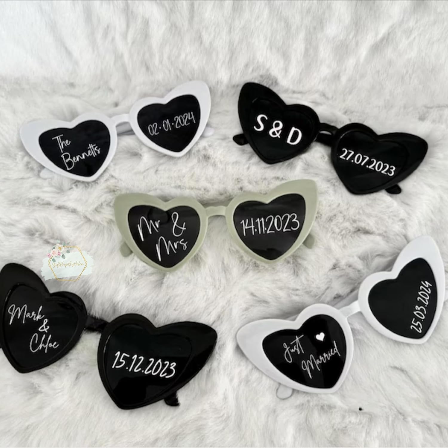 Personalized Heart Shaped Sunglasses