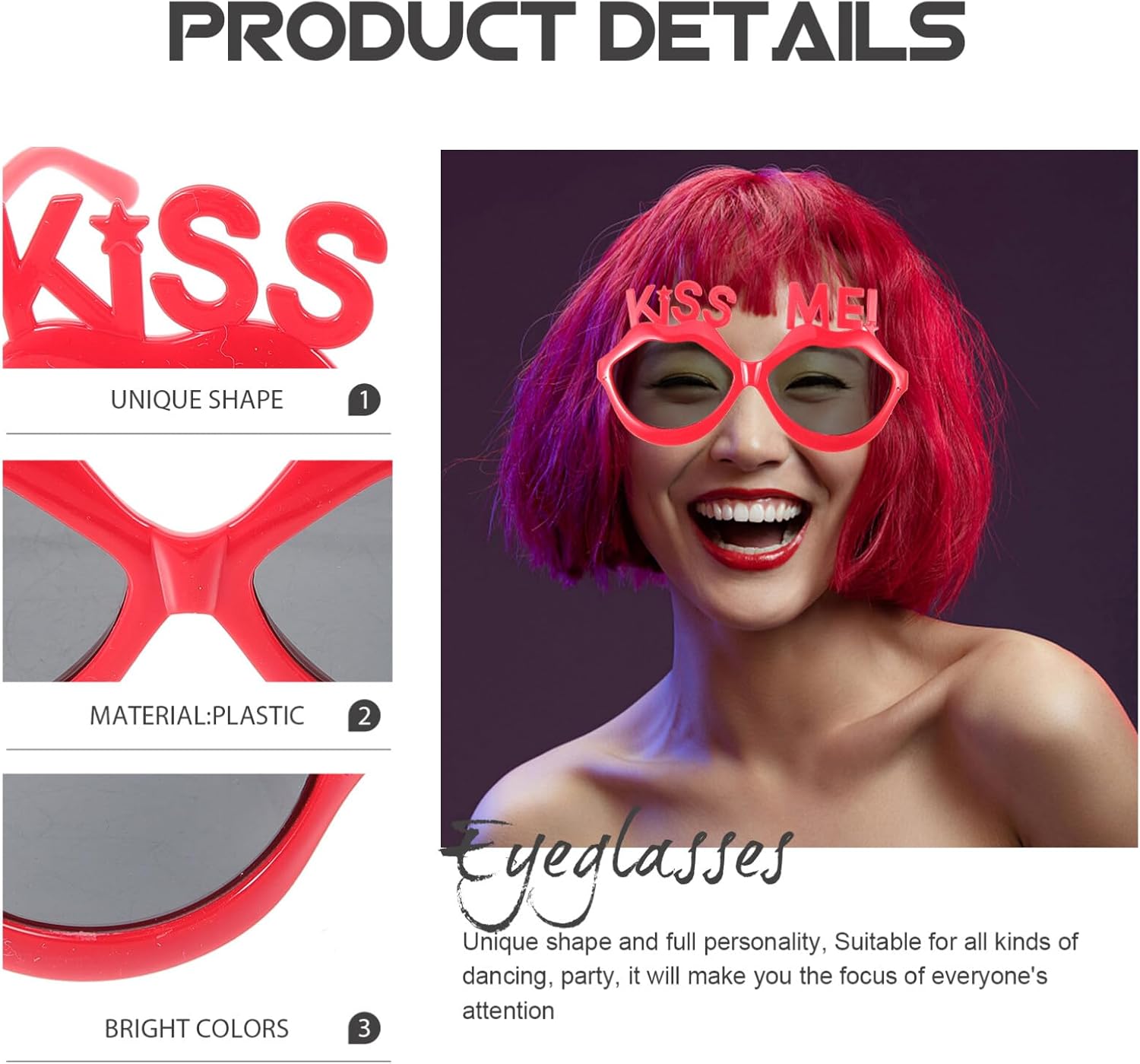 Decor Lips Shape Sunglasses