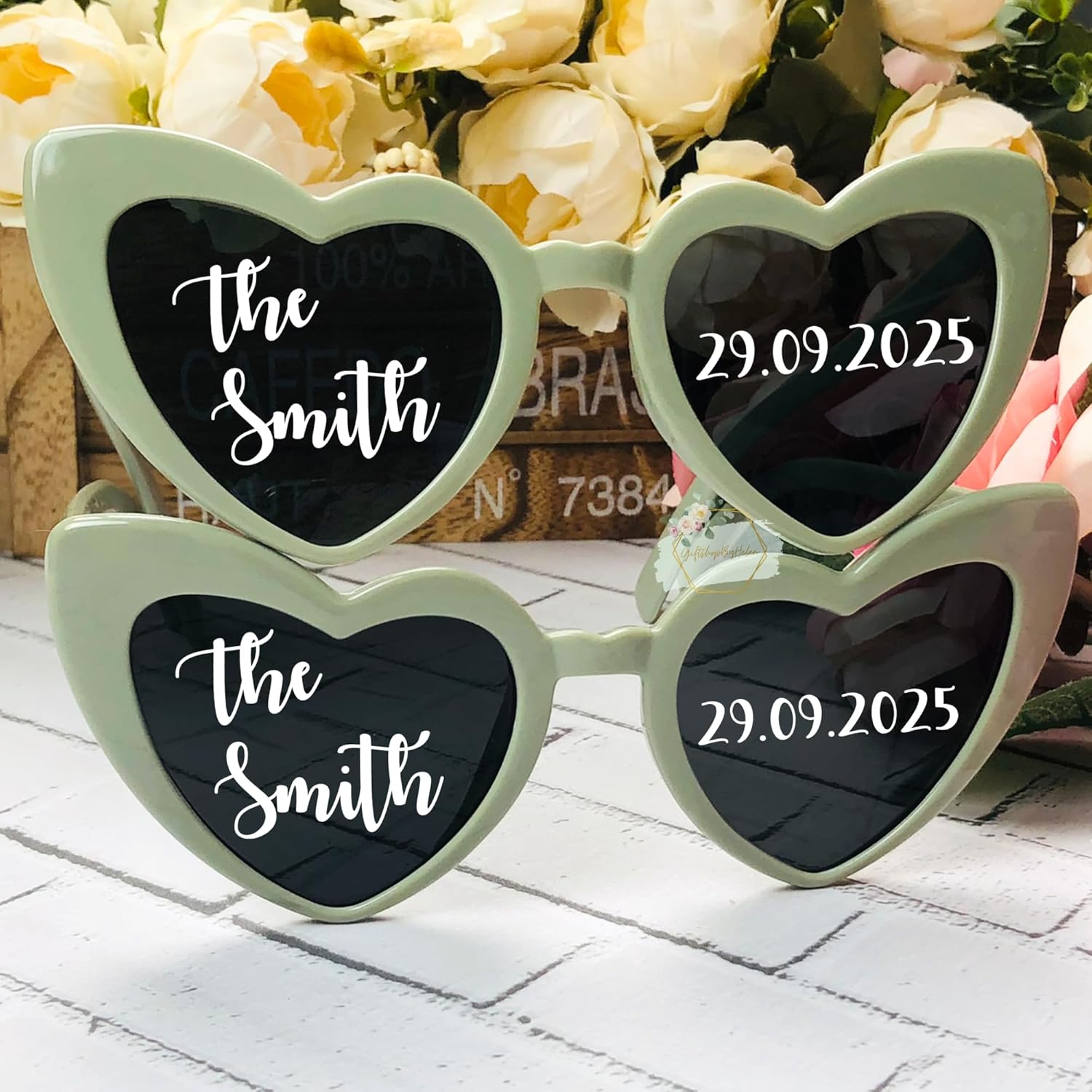 Personalized Heart Shaped Sunglasses