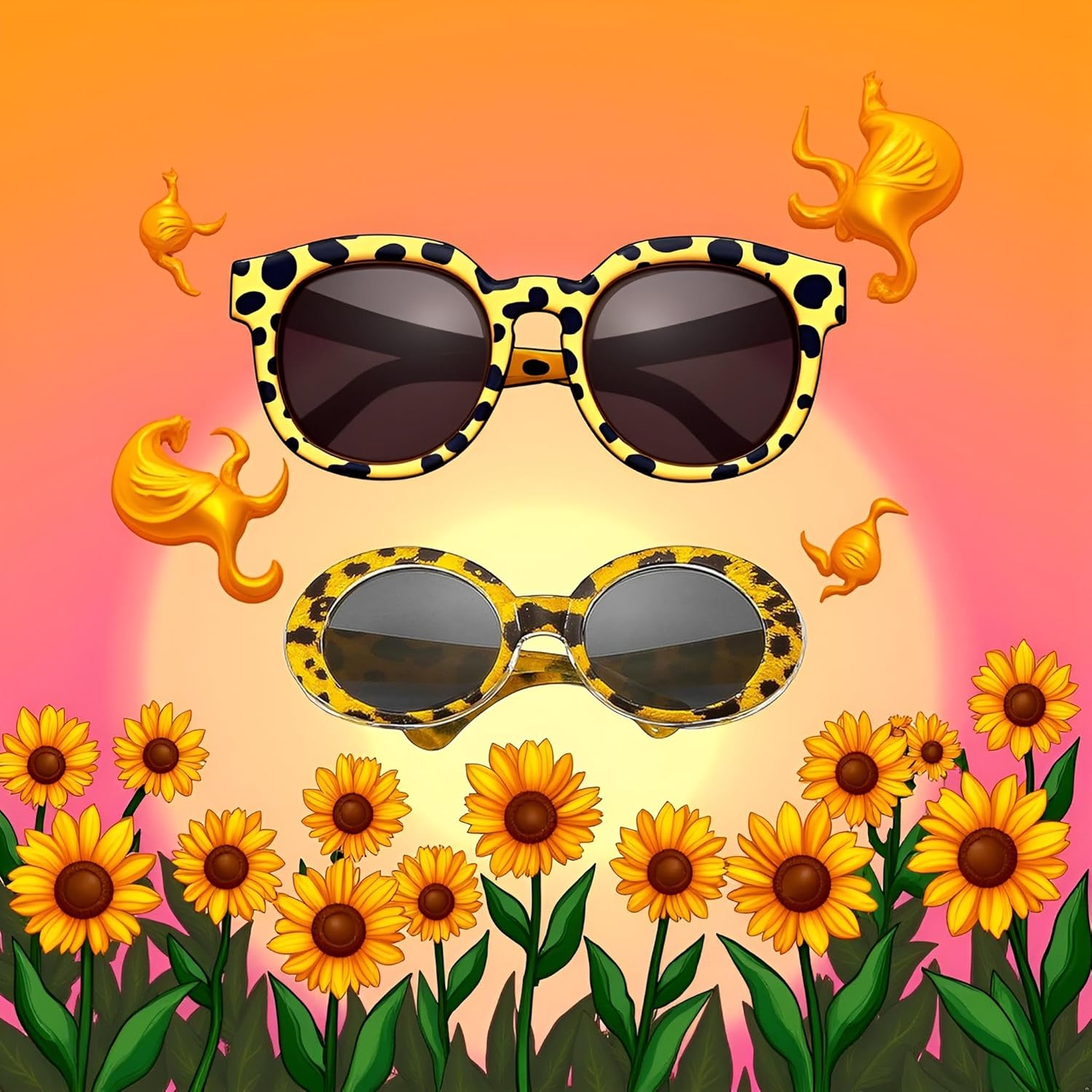 Small Glasses Pet Sunglasses Retro