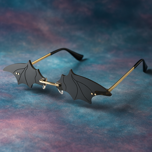 Cool bat-shaped sunglasses